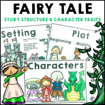 Preview of Fairy Tale Story Structure and Character Traits Literacy Activities
