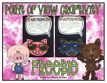 Preview of Fairy Tale Point of View Craftivity Freebie
