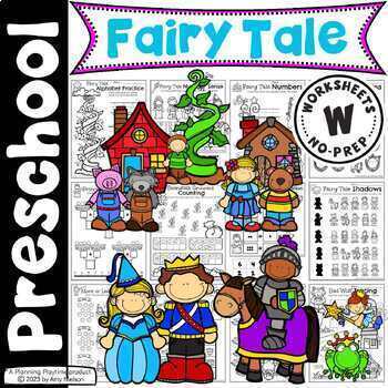 Preview of Fairy Tale Preschool Worksheets