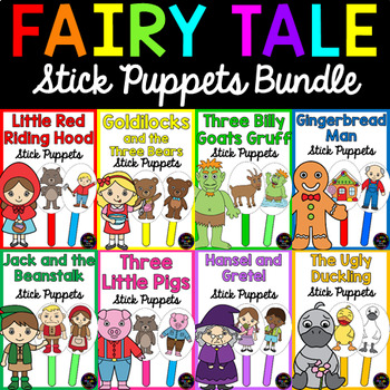 Preview of Fairy Tale Puppets Bundle