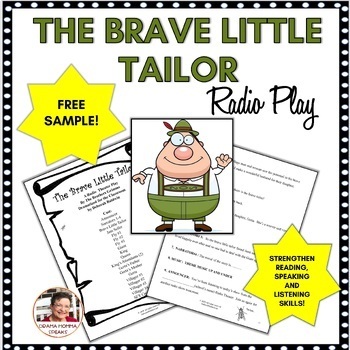 Preview of Fairy Tale Radio Drama Play  The Brave Little Tailor  Script Sample