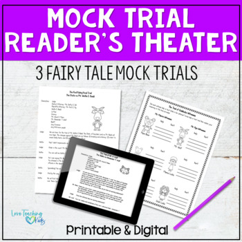 Preview of Reader's Theater Fairy Tales - Mock Trial Readers Theatre Scripts Bundle