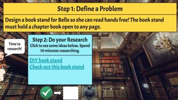 Preview of Fairy Tale STEM: A Book Stand for Belle