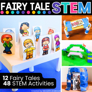 Preview of FAIRY TALE STEM Activity Challenges BUNDLE Family STEM Night and Homeschool STEM