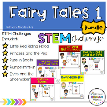 Preview of Fairy Tale STEM Challenge Bundle 1 – Hands On Engineering Activities