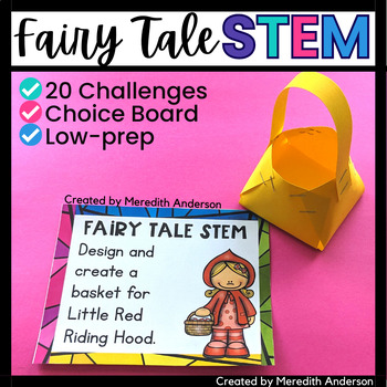 Preview of Fairy Tale STEM and STEAM Activities and Challenges Makerspace Task Cards