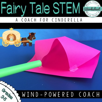 Preview of Fairy Tale STEM (Cinderella) Wind-powered Coach