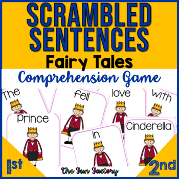 Preview of Scrambled Sentences Activities - Building Sentences Using Fairy Tales
