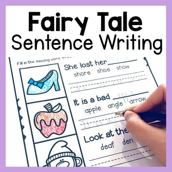 Preview of Fairy Tale Sentence Writing Worksheets - Writing Simple Sentences