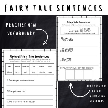 Preview of Fairy Tale Sentences - Creative Writing