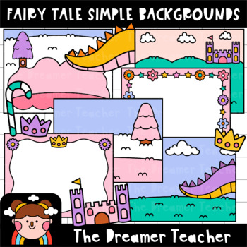 Preview of Fairy Tale Simple Backgrounds Clipart