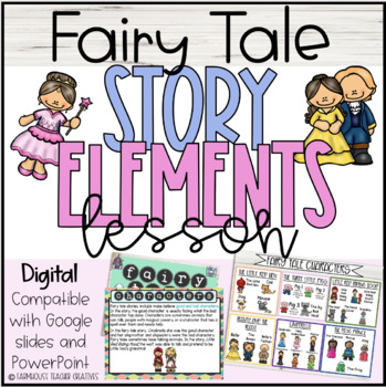Preview of Fairy Tale Story Elements Lesson: Digital Slides