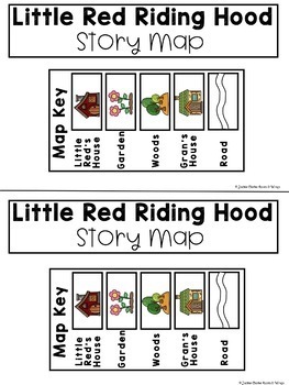 Fairy Tale Story Maps Little Red Riding Hood Story Elements Map Skills