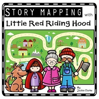 Preview of Little Red Riding Hood Retelling Activities, Story Maps, Fairy Tale Sequencing