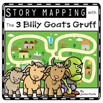 Preview of Three Billy Goats Gruff Retell Activities, Story Maps, Fairy Tale Sequencing