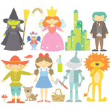Fairy Tale The Wonderful Wizard Of Oz Digital Clipart & Ve