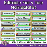 Fairy Tale Themed Editable Name plates / Desk Plates / Name Tags
