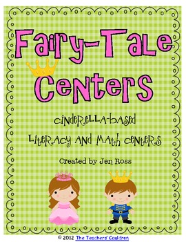 Preview of Fairy Tale Unit: Cinderella Based Math Centers