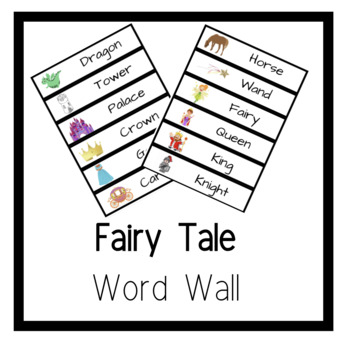 Preview of Fairy Tale Word Wall Words