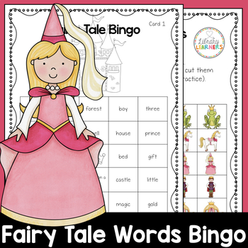 Preview of Fairy Tale Elements Bingo Activities Print and Play Game Listening Review