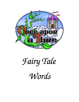 Preview of Fairy Tale Words Folder