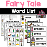 Fairy Tale Words - Writing Center Word Lists
