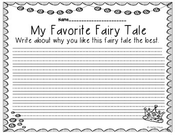 fairy tale writing template pdf