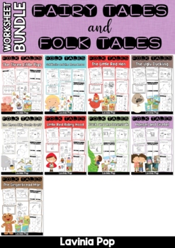Preview of Fairy Tale and Folk Tale Worksheets BUNDLE