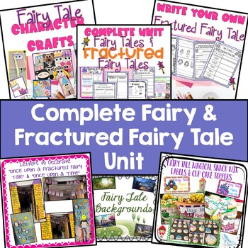 Preview of Fairy Tale and Fractured Fairy Tale Activities, Crafts, & Writing