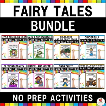 Preview of Fairy Tales Activities Bundle | Fairy Tale Unit | Fairytales Elements