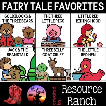 Preview of Fairy Tales Activities and Worksheets Bundle