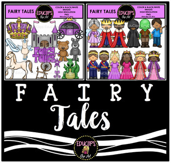 Preview of Fairy Tales Clip Art Bundle {Educlips Clipart}