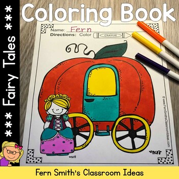 Preview of Fairy Tales Coloring Pages | Fairy Tales Coloring Book | Fairy Tales Craftivity