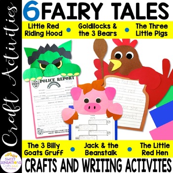 Preview of Fractured Fairy Tales Goldilocks, Little Red Riding Hood and Three Little Pigs