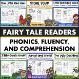 Fairy Tales Decodable Readers + Phonics Skills Worksheets 