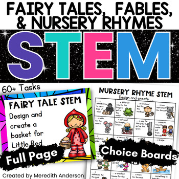 Preview of Fairy Tales, Fables, and Nursery Rhymes ⭐ STEM Activities & Challenges ⭐ BUNDLE