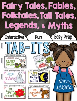 Preview of Fairy Tales Folktales Fables Myths Legends and Tall Tales | Distance Learning