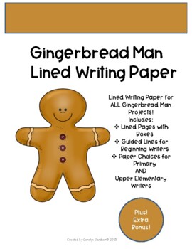 Preview of Fairy Tales: Gingerbread Man Writing Paper