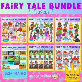 Preview of Fairy Tale Clip Art Bundle