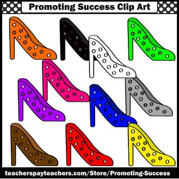 high heel shoe outline clipart