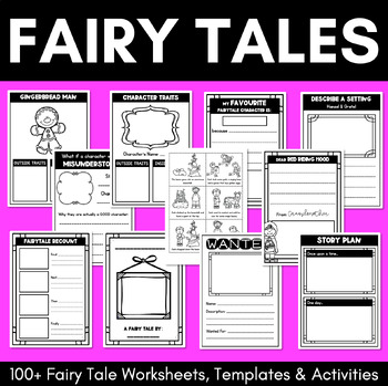 Preview of Narrative Writing Activities & Templates - Fairy Tales Writing Templates