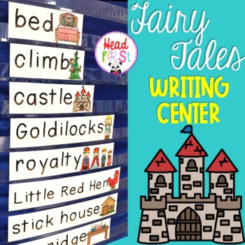 Preview of Fairy Tales Vocabulary Words Picture Cards for Writing Center Write the Room ESL