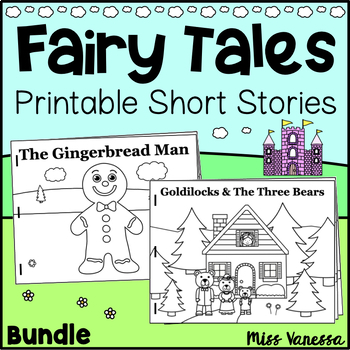 Preview of Fairy Tales Printable Short Stories Bundle