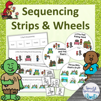 Preview of Fairy Tales Sequencing Cards & Retelling Wheels SET 2