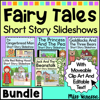 Preview of Fairy Tales Short Stories Slideshow Bundle