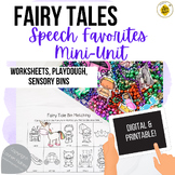 Fairy Tales Speech Therapy Mini Unit Digital and Printable