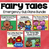 Fairy Tale Kindergarten Emergency Sub Plans Bundle