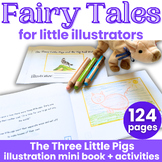 Fairy Tales: The Three Little Pigs & the Big Bad Wolf Illu