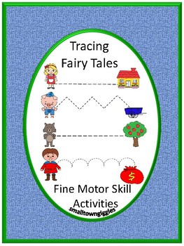 Preview of Fairy Tales Theme Line Tracing Worksheets Fine Motor Skills Preschool Special Ed