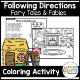 Fairy Tales and Fables Following Directions Coloring Set